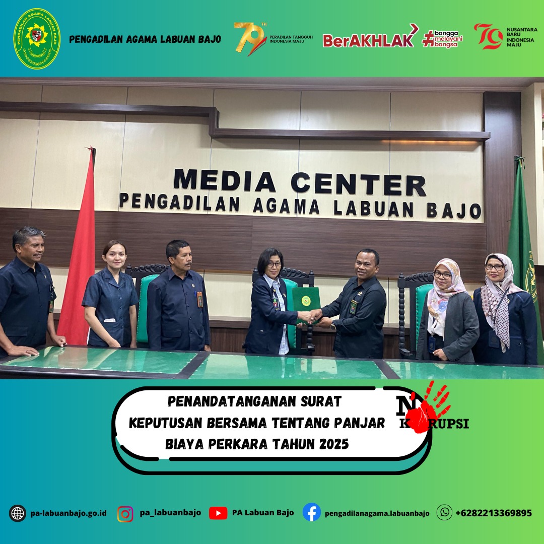 Penandatangan SK panjar 2