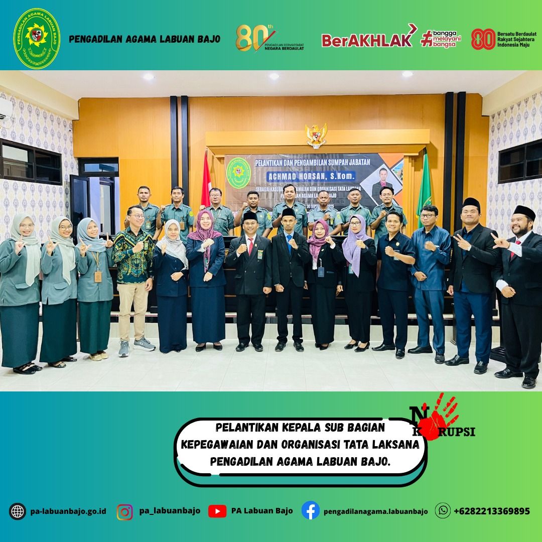 Pelantikan kasub peg dan ortala 3
